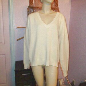 Sweaty Betty Recline Wool Sweater Size M Oversized Jumper Neutral Minimalist NEW